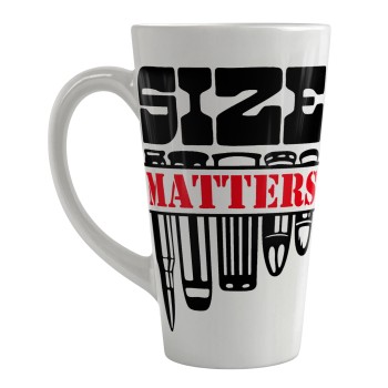 Size matters, Κούπα κωνική Latte Μεγάλη, κεραμική, 450ml