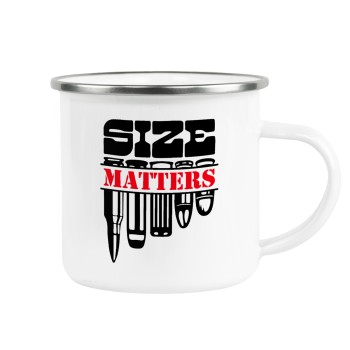 Size matters, Κούπα Μεταλλική εμαγιέ λευκη 360ml