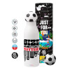 Soccer Metal mug thermos, double wall, 550ml