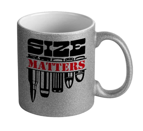 Size matters — Glitter Ασημένια