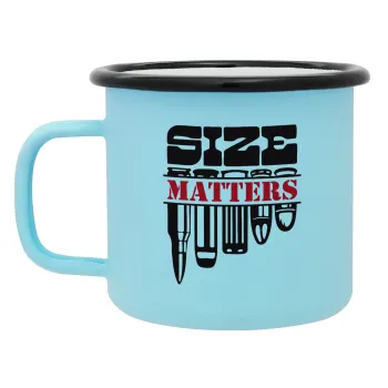 Size matters, Κούπα Μεταλλική εμαγιέ ΜΑΤ σιέλ 360ml