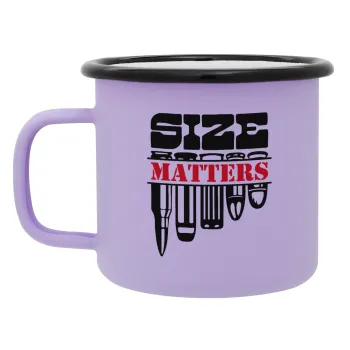 Size matters, Κούπα Μεταλλική εμαγιέ ΜΑΤ Light Pastel Purple 360ml