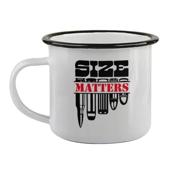 Size matters, Κούπα εμαγιέ με μαύρο χείλος 360ml
