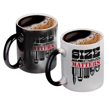 Size matters, Κούπα Μαγική, κεραμική, 330ml που αλλάζει χρώμα με το ζεστό ρόφημα