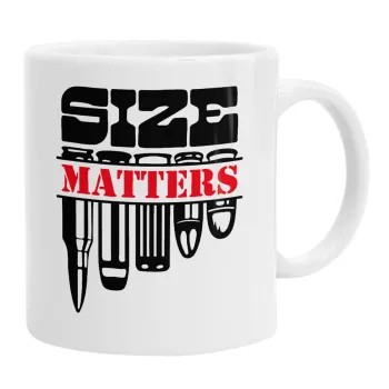 Size matters, Ceramic coffee mug, 330ml
