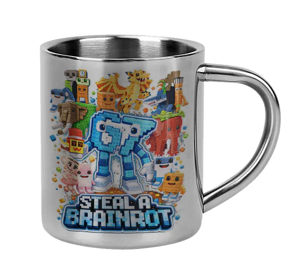Steal a Brainrot Six Seven — Mug Stainless steel double wall 300ml