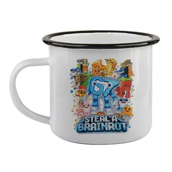 Steal a Brainrot Six Seven, Κούπα εμαγιέ με μαύρο χείλος 360ml