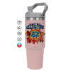 ΡΟΖ χρώματος Θερμός Ανοξείδωτο 890ml (30oz) με χερούλι