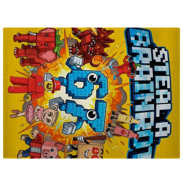 Steal a Brainrot 67 Roblox Style — Glass cutting board (38x28cm)