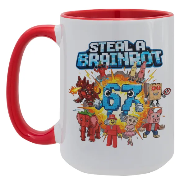 Steal a Brainrot 67 Roblox Style — Mega 15oz Κόκκινη