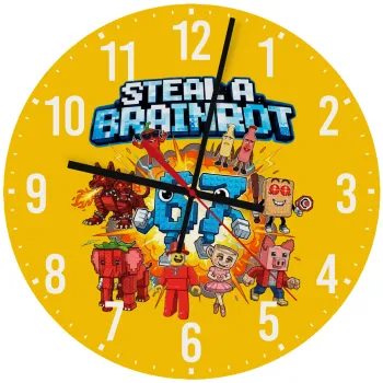 Steal a Brainrot 67 Roblox Style, Ρολόι τοίχου ξύλινο (30cm)