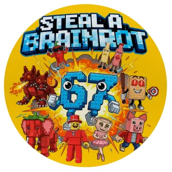Steal a Brainrot 67 Roblox Style, Mousepad Στρογγυλό 20cm