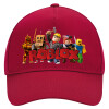 Adult Ultimate Hat RED, (100% COTTON DRILL, ADULT, UNISEX, ONE SIZE)