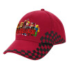 Adult Cap RACING Ultimate Red/Black, (100% COTTON DRILL, ADULT, UNISEX, ONE SIZE ADULT)