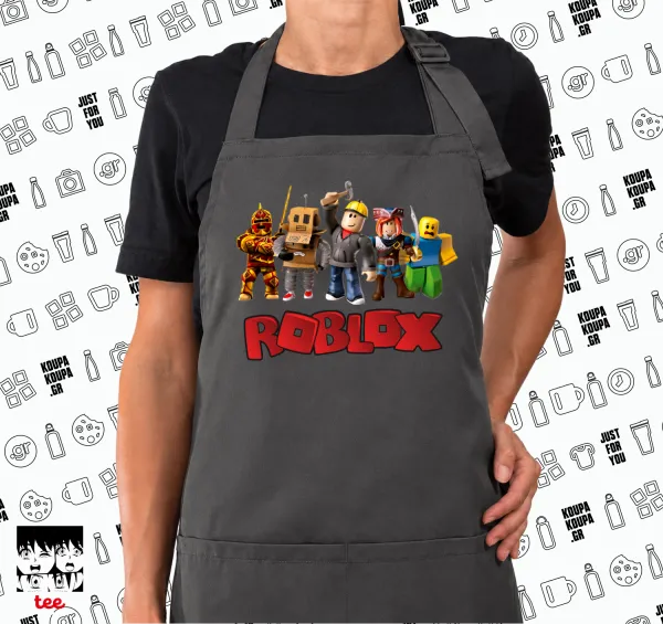 Roblox squad — GREY Ποδιά μαγειρικής μακριά Σεφ με τσέπες (ΕΝΗΛΙΚΩΝ, ΓΚΡΙ)