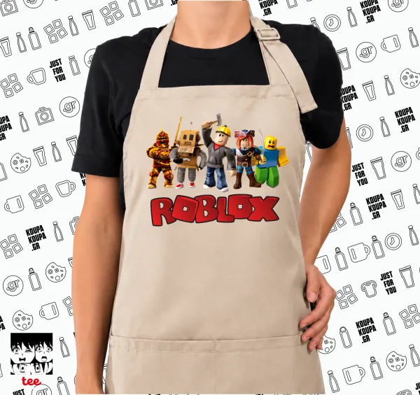 Roblox squad — SAND Ποδιά μαγειρικής μακριά Σεφ ολόσωμη με τσέπες (ΕΝΗΛΙΚΩΝ, SAND, ONE SIZE)
