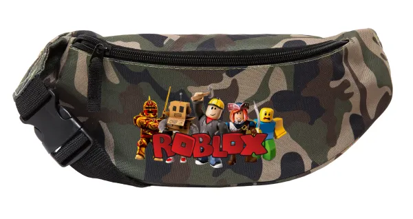Roblox squad — Unisex waist bag (banana) in Jungle camouflage color with 2 pockets