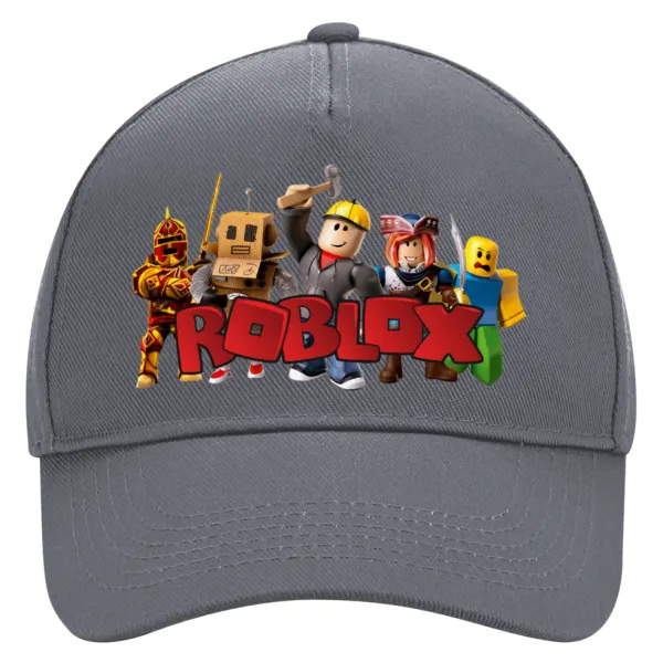 Roblox squad — Ultimate Adult Hat Grey, (100% COTTON DRILL, ADULT, UNISEX, ONE SIZE)
