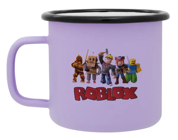 Roblox squad — Κούπα Μεταλλική εμαγιέ ΜΑΤ Light Pastel Purple 360ml