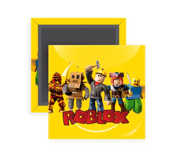 Roblox squad — Square fridge magnet, 5x5cm