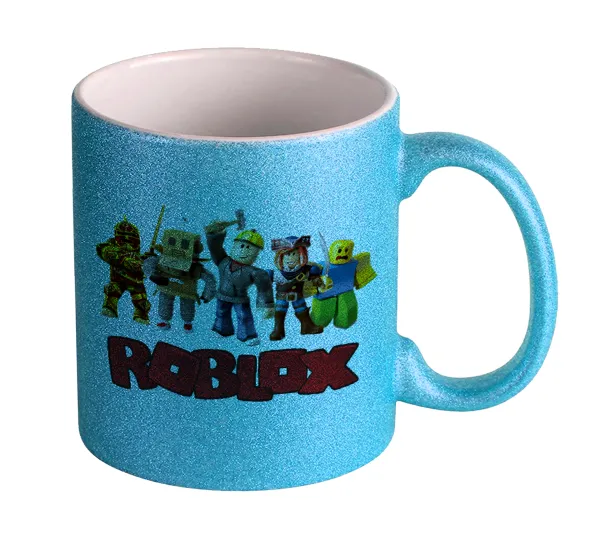 Roblox squad — Κούπα Σιέλ Glitter που γυαλίζει, κεραμική, 330ml