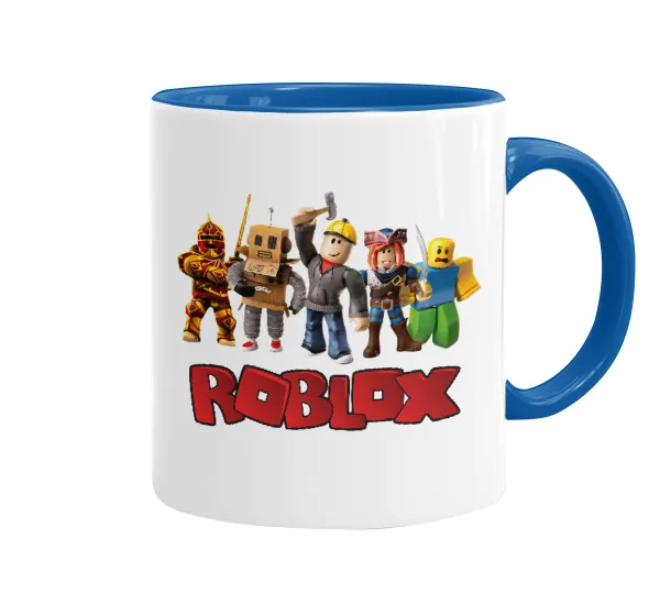 Roblox squad — Mug colored blue, ceramic, 330ml