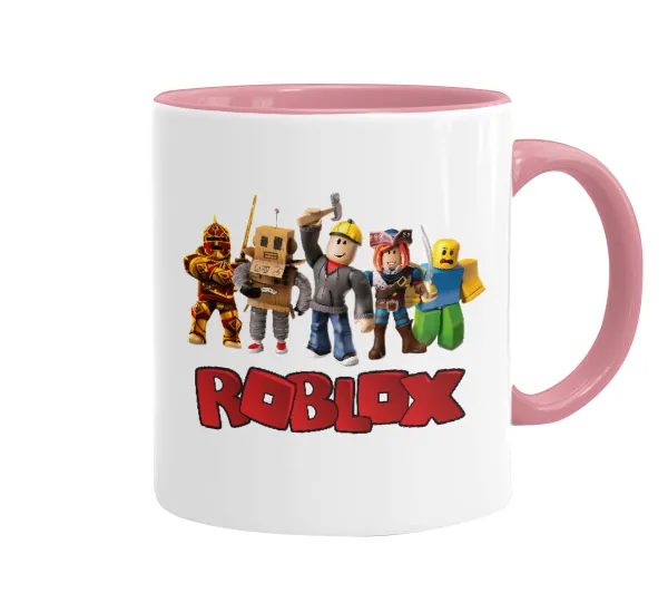 Roblox squad — Mug colored pink, ceramic, 330ml