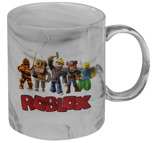 Roblox squad — Κούπα κεραμική, marble style (μάρμαρο), 330ml