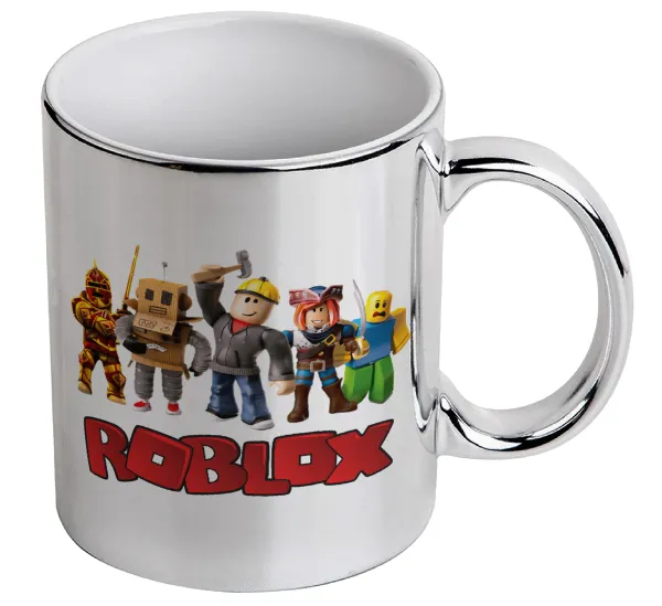 Roblox squad — Mug ceramic, silver mirror, 330ml