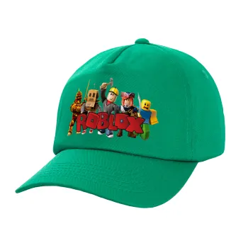 Roblox squad, Adult Baseball Cap, 100% Cotton, Green (COTTON, ADULT, UNISEX, ONE SIZE)