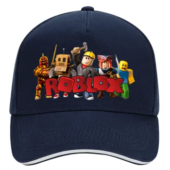 Roblox squad, DRILL Καπέλο Ενηλίκων Ultimate ΜΠΛΕ/ΛΕΥΚΟ, (100% ΒΑΜΒΑΚΕΡΟ, ΕΝΗΛΙΚΩΝ, UNISEX, ONE SIZE)