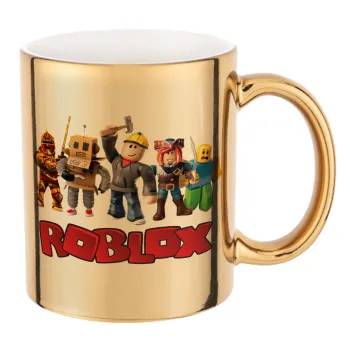 Roblox squad, Mug ceramic, gold mirror, 330ml