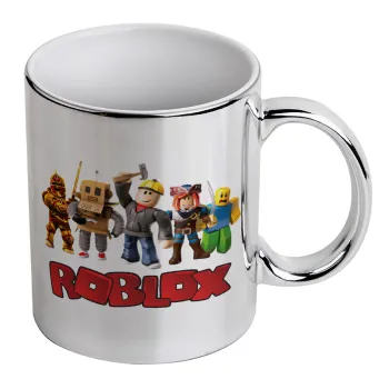 Roblox squad, Κούπα κεραμική, ασημένια καθρέπτης, 330ml