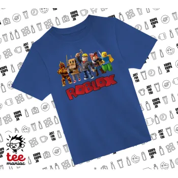 Roblox squad, Παιδικό T-Shirt ΜΠΛΕ από 100% βαμβάκι, για κάθε μέρα. Vegan & OEKO-TEX πιστοποιημένο.