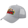 Καπέλο Ενηλίκων Structured Trucker, με Δίχτυ, ΓΚΡΙ (100% ΒΑΜΒΑΚΕΡΟ, ΕΝΗΛΙΚΩΝ, UNISEX, ONE SIZE)