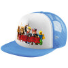Καπέλο παιδικό Soft Trucker με Δίχτυ ΓΑΛΑΖΙΟ/ΛΕΥΚΟ (POLYESTER, ΠΑΙΔΙΚΟ, ONE SIZE)