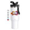 Mega Stainless steel Tumbler with lid, double wall 1,2L