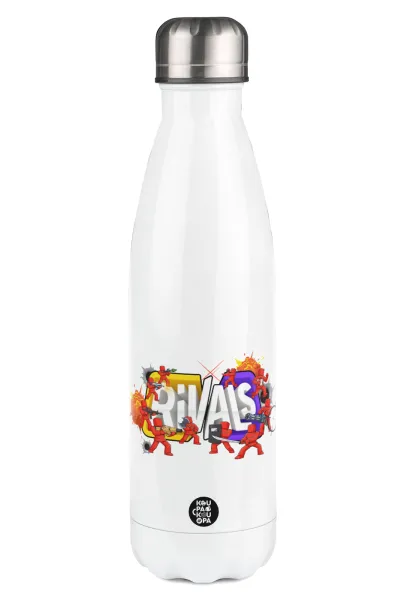 Roblox Rivals — Metal mug thermos White (Stainless steel), double wall, 500ml