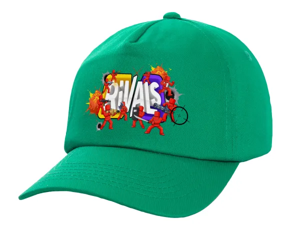Roblox Rivals — Adult Baseball Cap, 100% Cotton, Green (COTTON, ADULT, UNISEX, ONE SIZE)