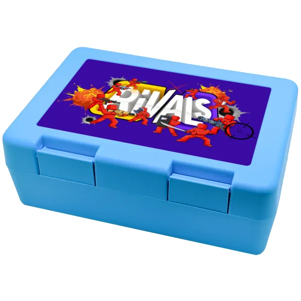 Roblox Rivals — Παιδικό δοχείο κολατσιού ΓΑΛΑΖΙΟ 185x128x65mm (BPA free πλαστικό)