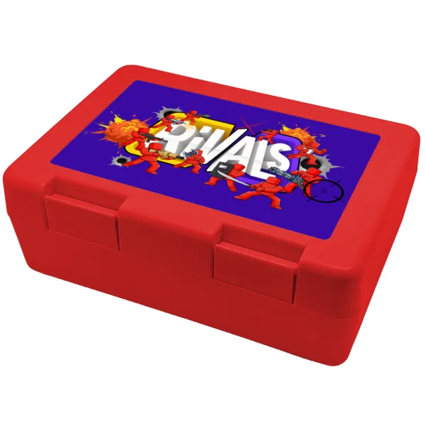 Roblox Rivals — Children's cookie container RED 185x128x65mm (BPA free plastic)