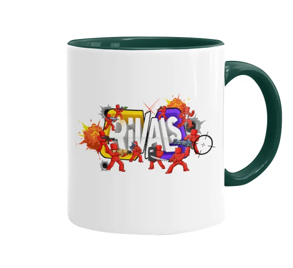 Roblox Rivals — Κούπα χρωματιστή πράσινη, κεραμική, 330ml