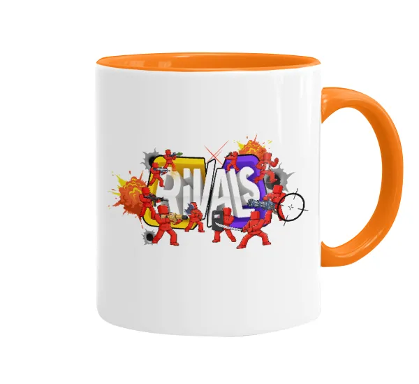 Roblox Rivals — Κούπα χρωματιστή πορτοκαλί, κεραμική, 330ml