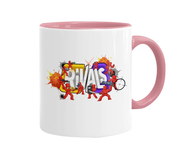 Roblox Rivals — Κούπα χρωματιστή ροζ, κεραμική, 330ml