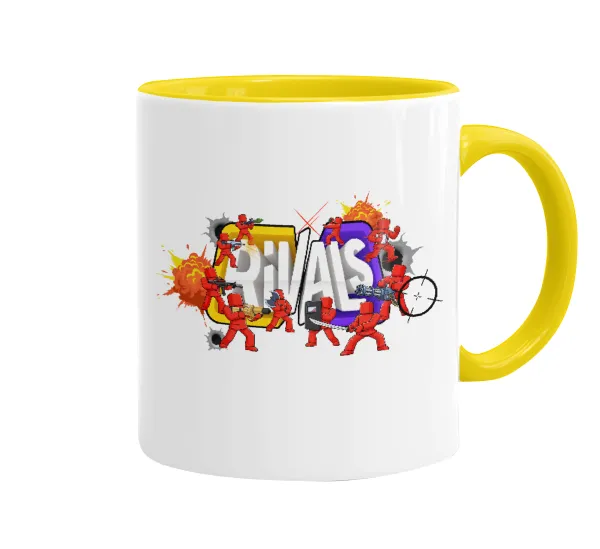 Roblox Rivals — Mug colored yellow, ceramic, 330ml