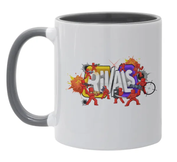 Roblox Rivals — Κούπα χρωματιστή γκρι, κεραμική, 330ml