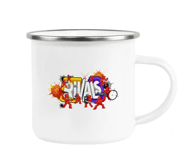 Roblox Rivals — Metallic enamel cup white 360ml