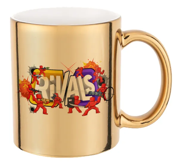 Roblox Rivals — Κούπα κεραμική, χρυσή καθρέπτης, 330ml