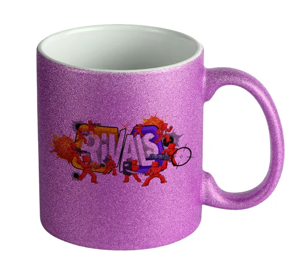 Roblox Rivals — Κούπα Μωβ Glitter που γυαλίζει, κεραμική, 330ml
