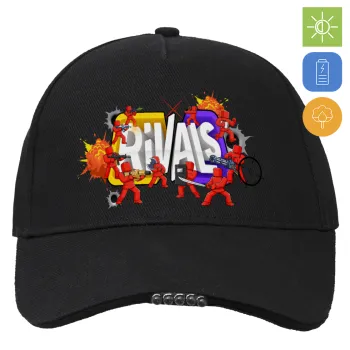 Roblox Rivals, Καπέλο Εργασίας & Δραστηριοτήτων με LED Φως - Ιδανικό για Νύχτα & Χαμηλό Φωτισμό (100% ΒΑΜΒΑΚΕΡΟ, ΕΝΗΛΙΚΩΝ, UNISEX)